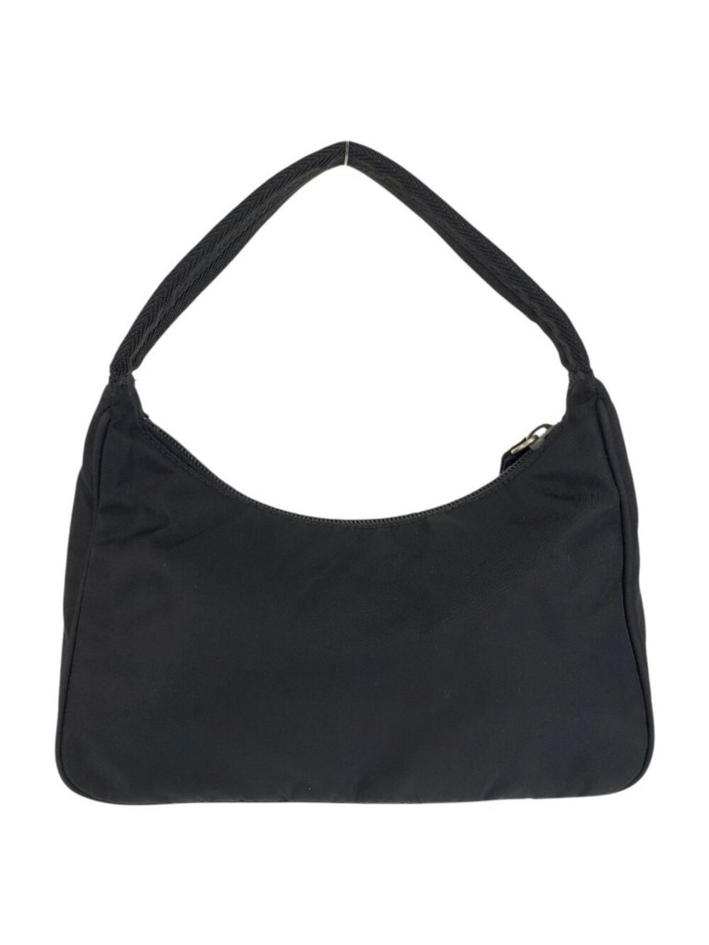 Prada Tessuto Black Silver Nylon Handbag Pouch - Picture 2 of 9